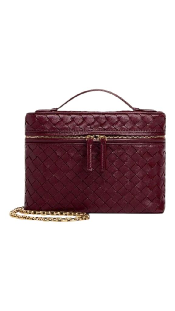 Bottega Veneta Small Soft Vanity case - Burgandy