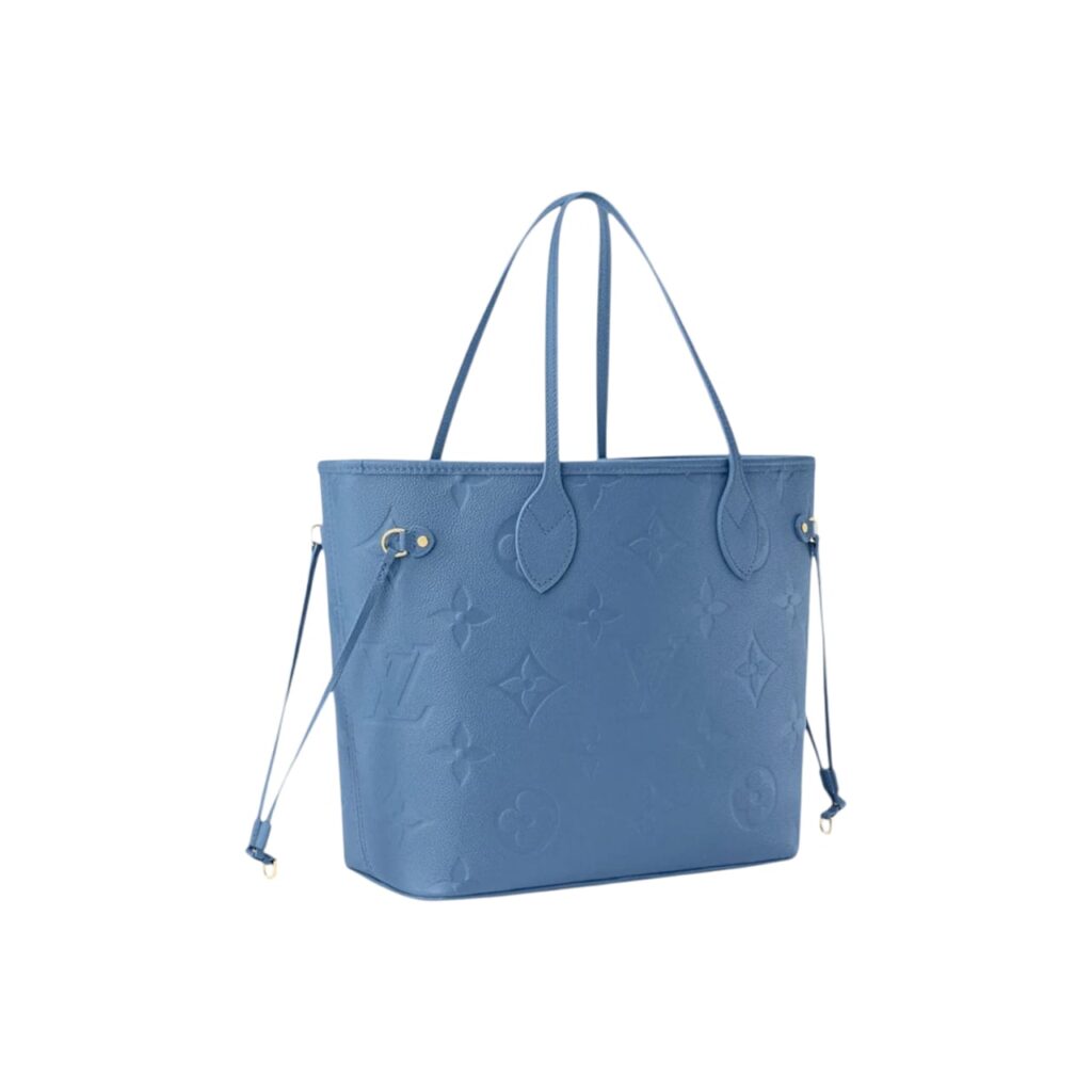 LV neverfull MM monogram empreinte - Blue jean Leather