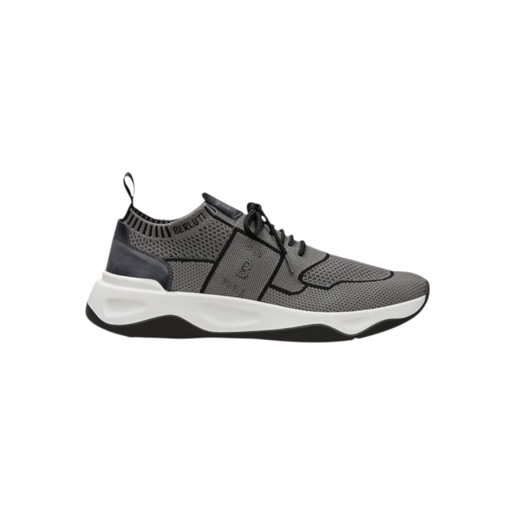 Berluti Shadow sneaker with calf leather - Gray