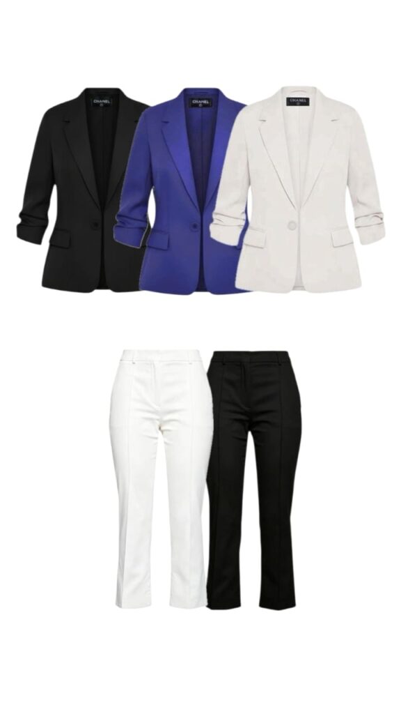 Women set - Blazer Chanel, YSL Pant
