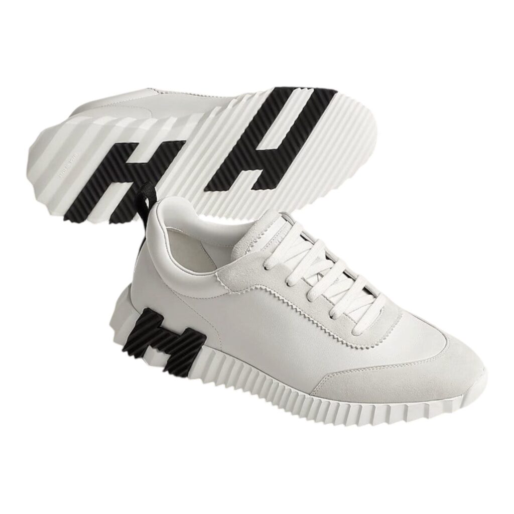 Hermes bouncing sneakers with black H logo